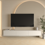 Zwevend tv-meubel matte beige (pre-order)
