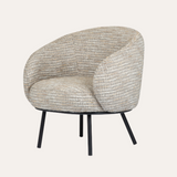 Noor loungestoel licht taupe