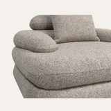 Mila loungestoel taupe boucle