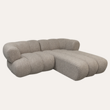 Sofia 2.5-zitsbank taupe boucle (lounge rechts)