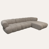 Sofia 4-zitsbank taupe boucle (lounge rechts)