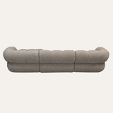 Sofia 4-zitsbank taupe boucle (lounge rechts)