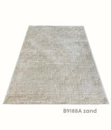 Fluffy japandi vloerkleed B9188A zand